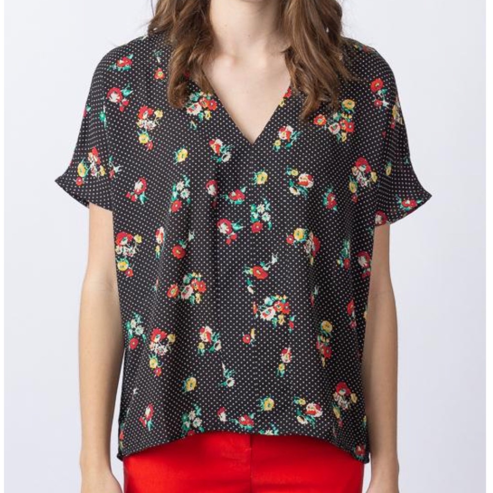 Floral Print Boxy Top